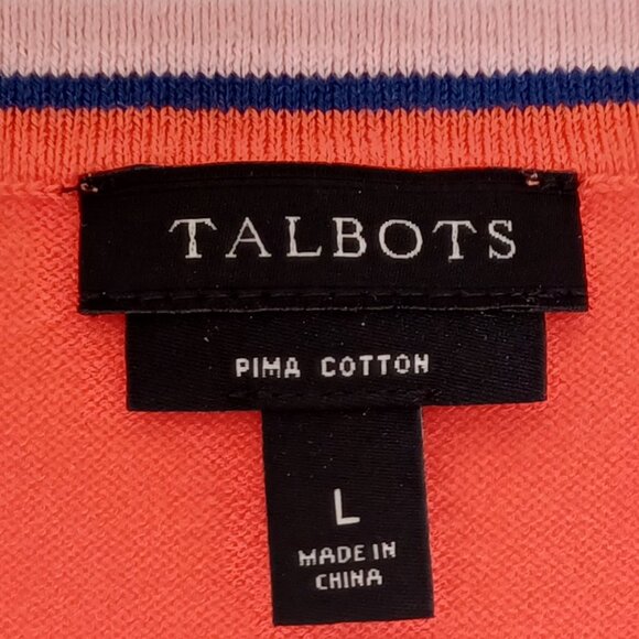Pima cotton sleeveless camisole. Talbots - Picture 2 of 4